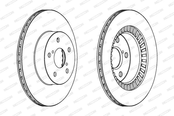 FERODO Тормозной диск DDF1009