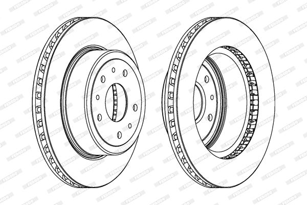 FERODO Тормозной диск DDF1020