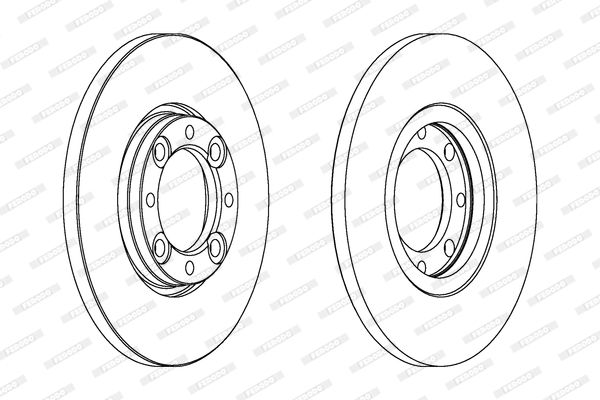 FERODO Тормозной диск DDF105