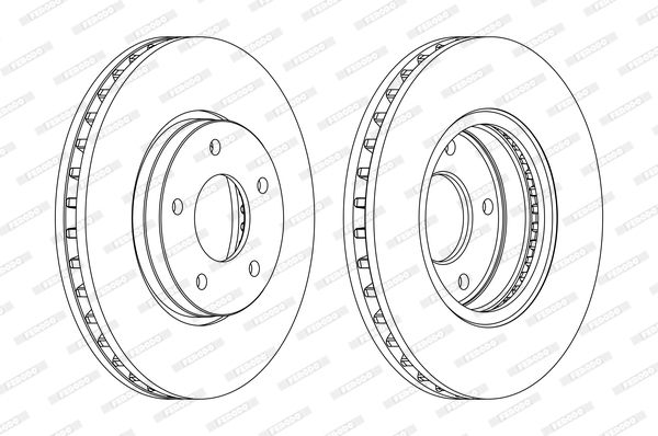 FERODO Тормозной диск DDF1069