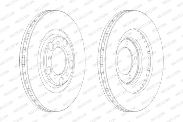 FERODO Тормозной диск DDF1071