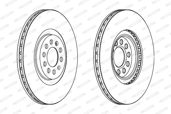 FERODO Тормозной диск DDF1118