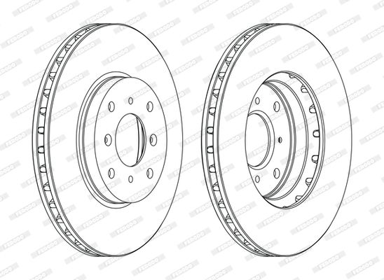 FERODO Тормозной диск DDF1119C