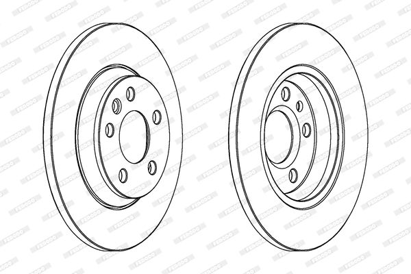 FERODO Тормозной диск DDF1158