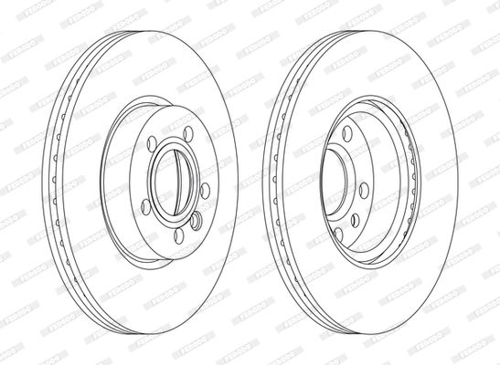 FERODO Тормозной диск DDF1160C