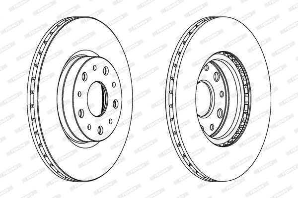 FERODO Тормозной диск DDF1168