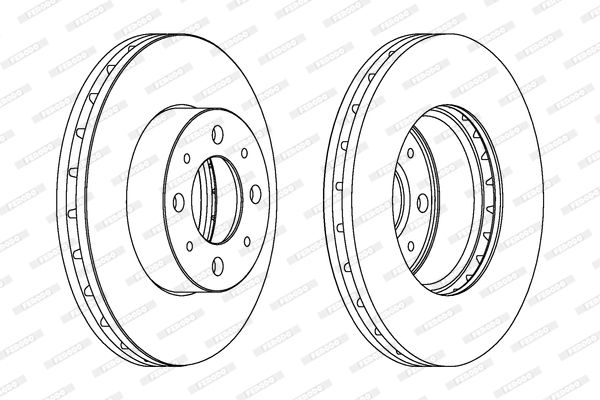 FERODO Тормозной диск DDF1179