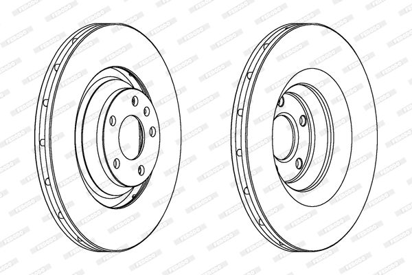 FERODO Тормозной диск DDF1238C