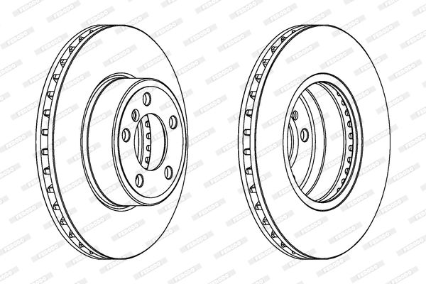 FERODO Тормозной диск DDF1243C