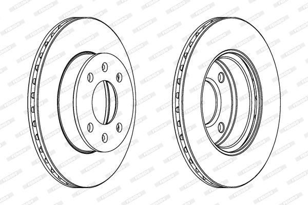 FERODO Piduriketas DDF1268C