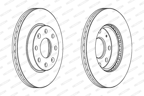 FERODO Тормозной диск DDF1279