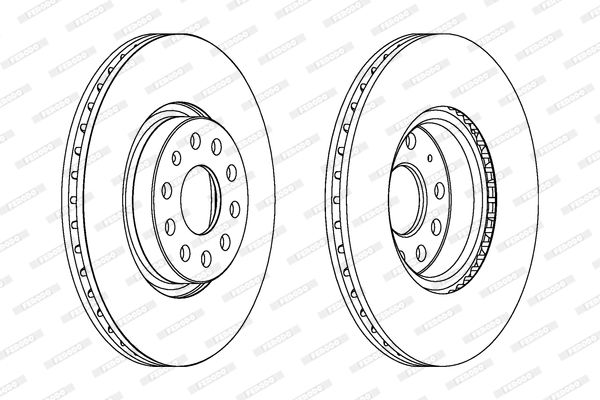 FERODO Тормозной диск DDF1305