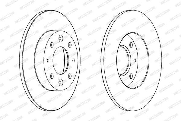 FERODO Тормозной диск DDF1412