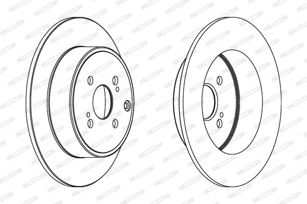 FERODO Тормозной диск DDF1421