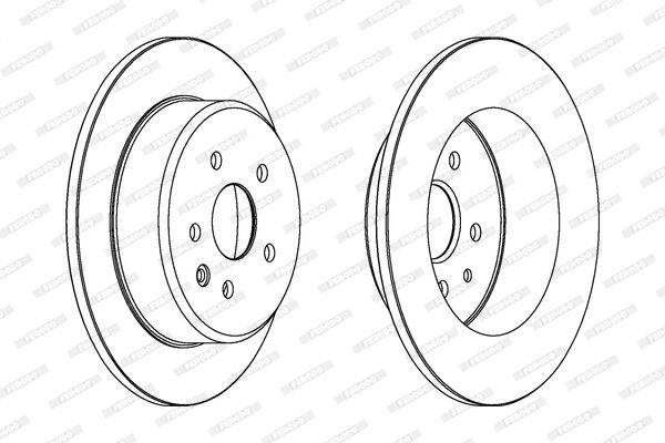 FERODO Тормозной диск DDF1499