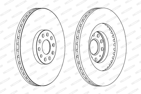 FERODO Тормозной диск DDF1504