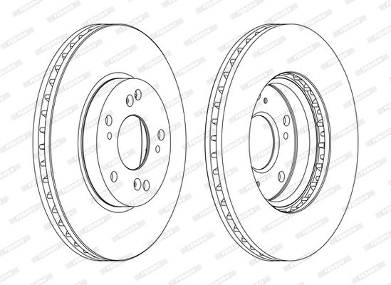 FERODO Тормозной диск DDF1557C