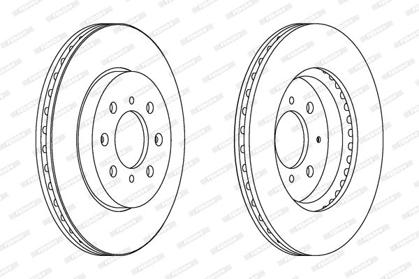 FERODO Тормозной диск DDF1610