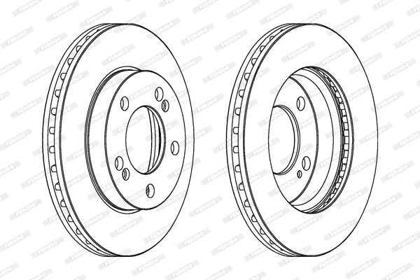 FERODO Тормозной диск DDF1627