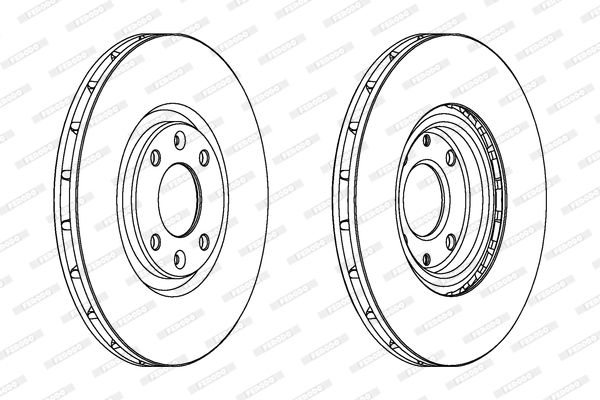 FERODO Тормозной диск DDF1676C