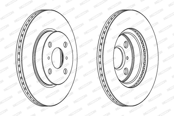 FERODO Тормозной диск DDF1710C