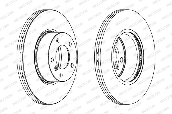 FERODO Piduriketas DDF1717