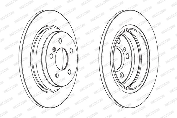 FERODO Тормозной диск DDF1770