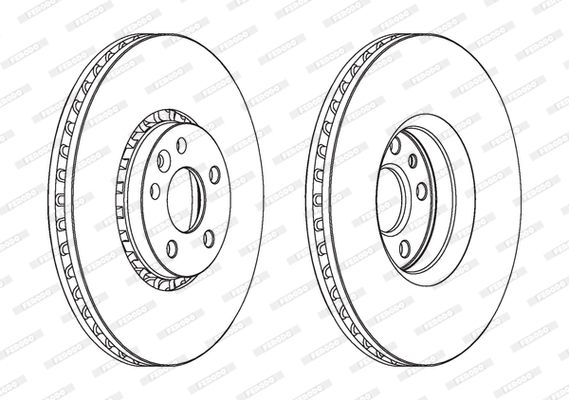 FERODO Piduriketas DDF1801C-1