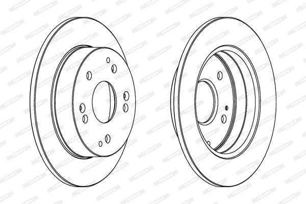 FERODO Тормозной диск DDF1861C