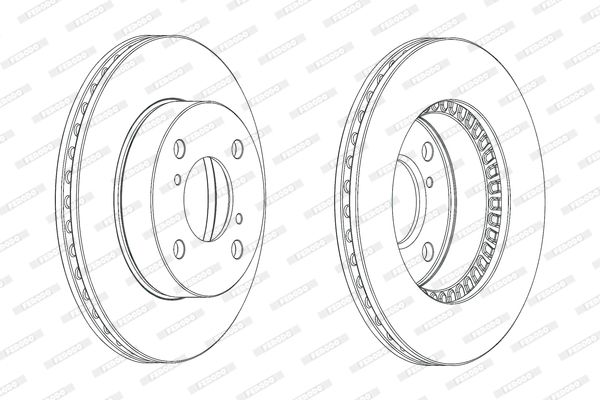 FERODO Тормозной диск DDF1960C