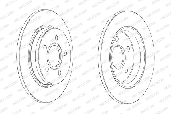 FERODO Тормозной диск DDF2061C