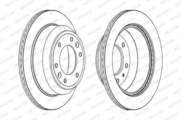 FERODO Тормозной диск DDF2112C