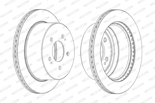 FERODO Тормозной диск DDF2170C