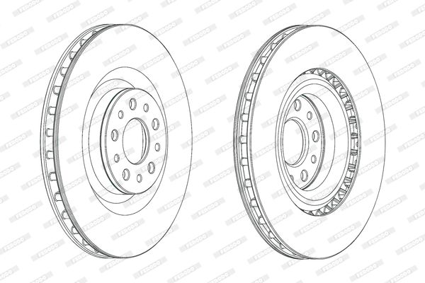 FERODO Тормозной диск DDF2289C