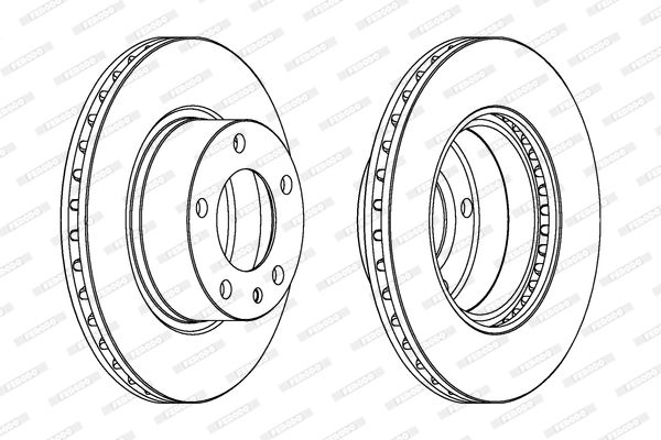 FERODO Тормозной диск DDF325