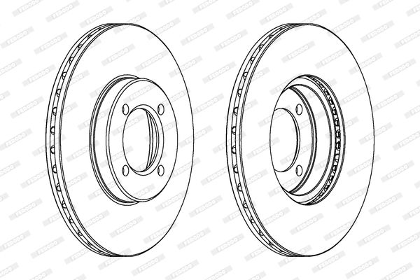 FERODO Тормозной диск DDF414