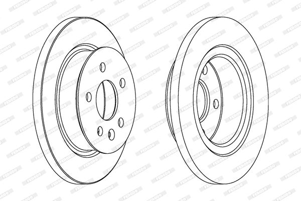 FERODO Тормозной диск DDF547