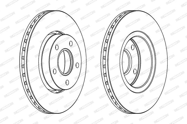 FERODO Тормозной диск DDF618