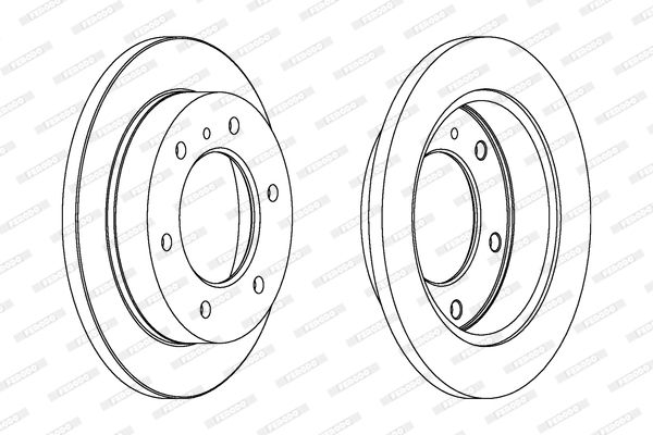 FERODO Тормозной диск DDF780