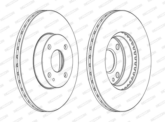 FERODO Тормозной диск DDF975C