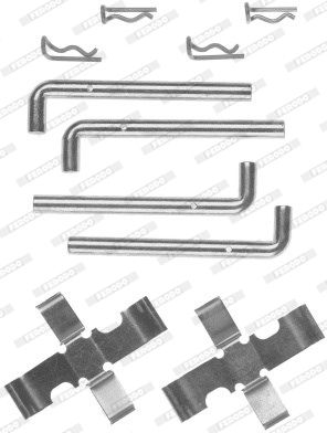 FERODO Lisakomplekt, ketaspiduriklotsid FBA415