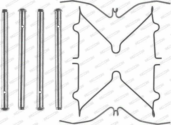 FERODO Комплектующие, колодки дискового тормоза FBA503