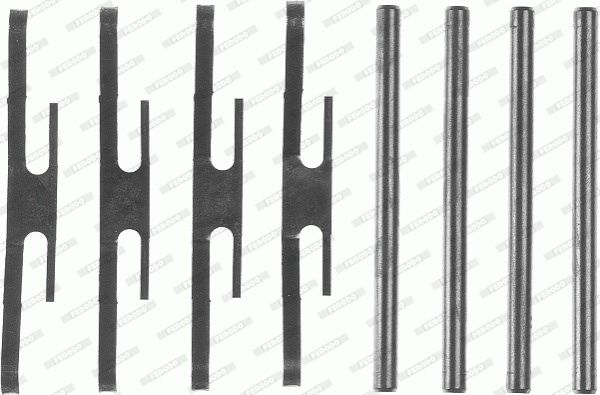 FERODO Комплектующие, колодки дискового тормоза FBA544