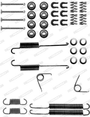 FERODO Lisakomplekt, Piduriklotsid FBA67