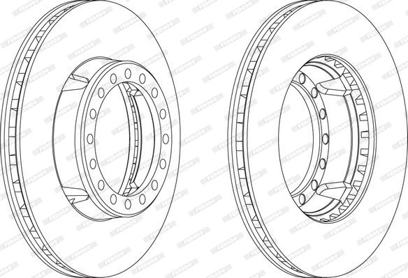 FERODO Тормозной диск FCR127A