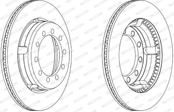 FERODO Тормозной диск FCR179A