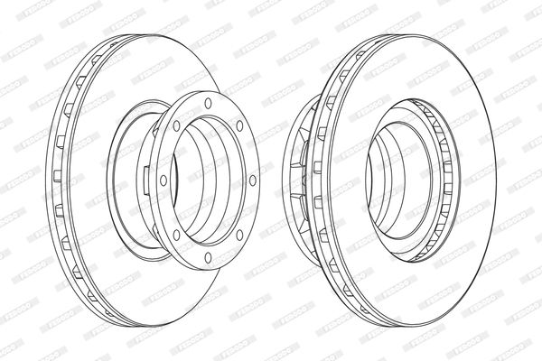 FERODO Тормозной диск FCR187A