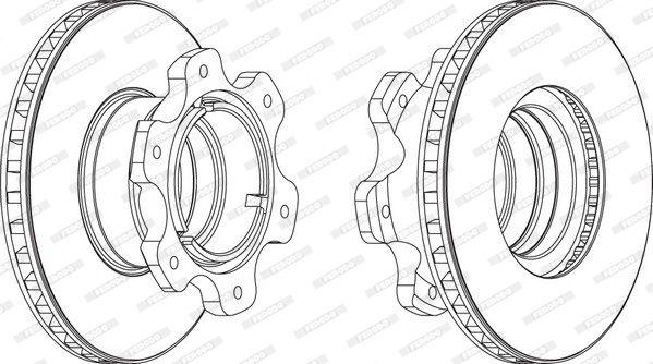 FERODO Тормозной диск FCR208A