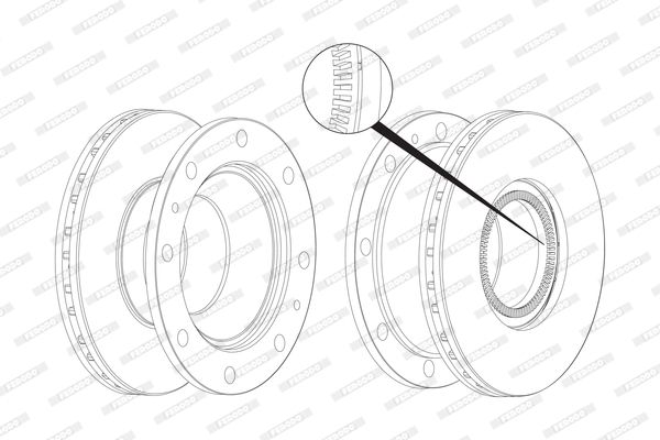 FERODO Тормозной диск FCR237A