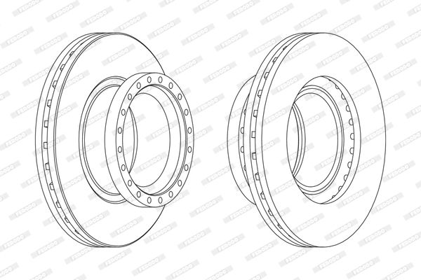 FERODO Тормозной диск FCR282A